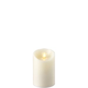 Liown Moving Flame 3" x 4" Pillar Candle Ivory