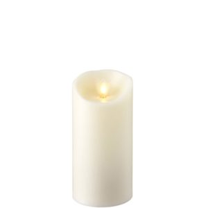 Liown Moving Flame 3" x 6" Pillar Candle Ivory