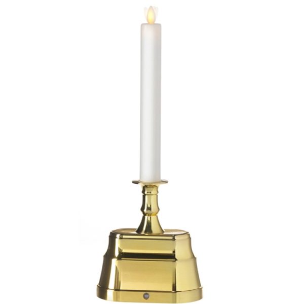 Liown Moving Flame Window Candle Brass Base