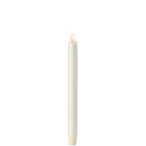 Liown Moving Flame 10" Taper Candle Ivory