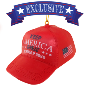 Keep America Great Trump 2020 Red Hat Ornament