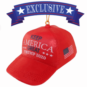 Keep America Great Trump 2020 Red Hat Ornament