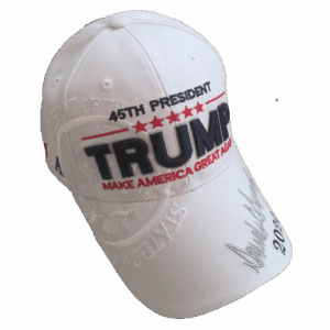 45th President Trump "Make America Great" Baseball Cap - White