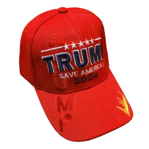 Trump Save America 2024 Baseball Cap - Red