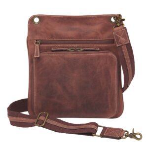 Crossbody Flat Sac Concealed Carry Purse Buffalo - Red