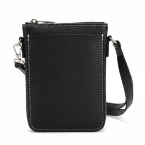 Large Essentials X-Body Pouch Cowhide -  Pebble Grain Black