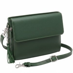 Clutch Concealed Carry Purse Cowhide - Pebble Grain Forest